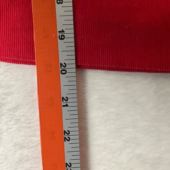 Vtg Embroidered Sleeveless Corduroy Jumper Dress Apple Tree House Girl Red 3T - Picture 7 of 8